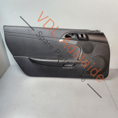 Porsche Cayman R 987 Left Side Door Panel Card Interior Trim Black Leather 987555201339L4