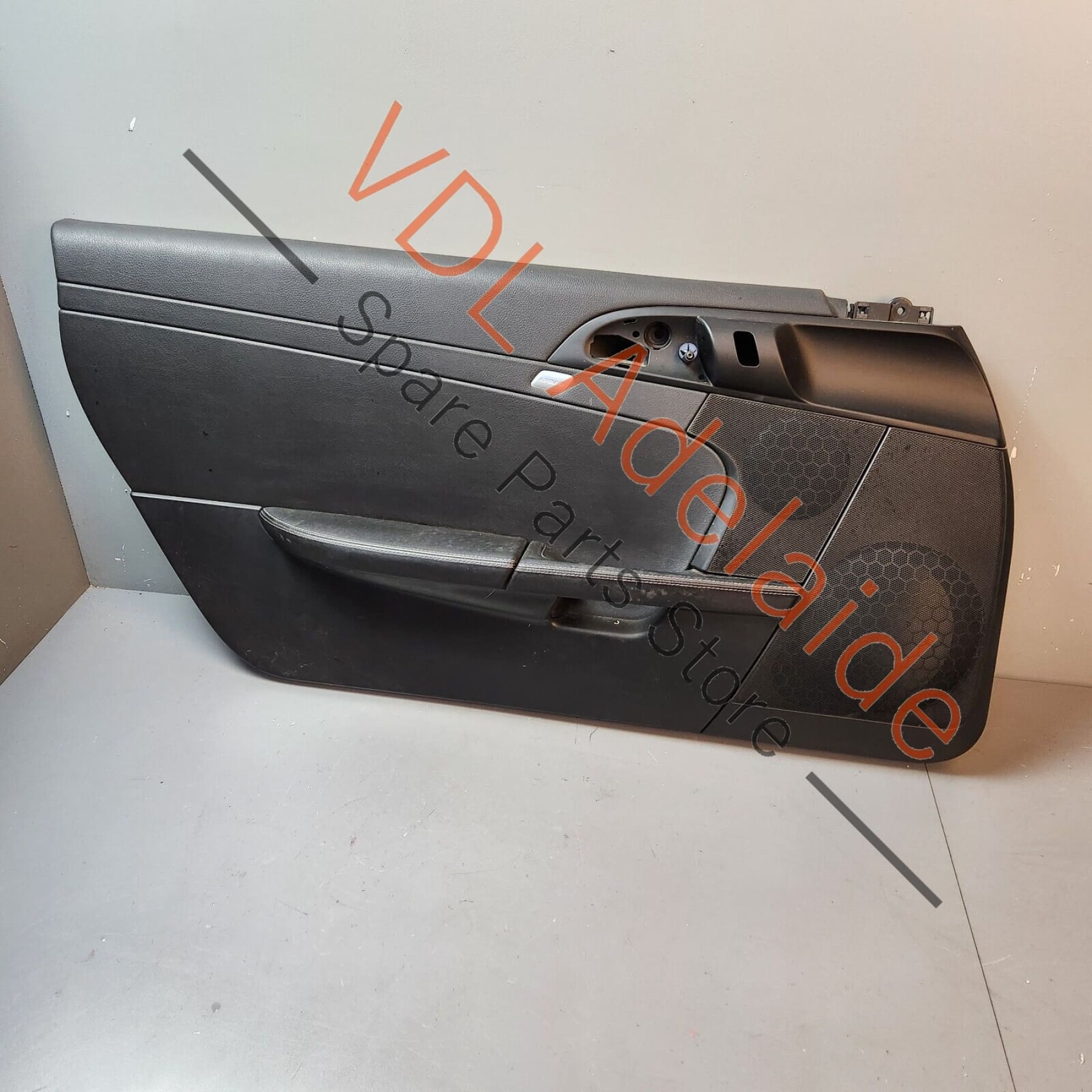 Porsche Cayman R 987 Left Side Door Panel Card Interior Trim Black Leather 987555201339L4