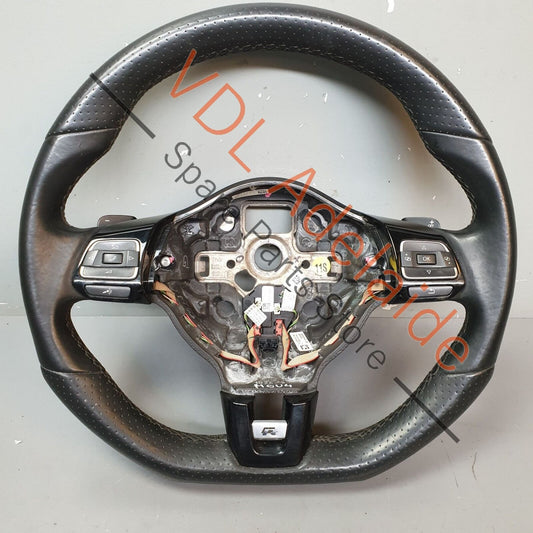 VW Golf R MK6 Multifunction Leather Tiptronic Steering Wheel 5K0419091AS ASZ