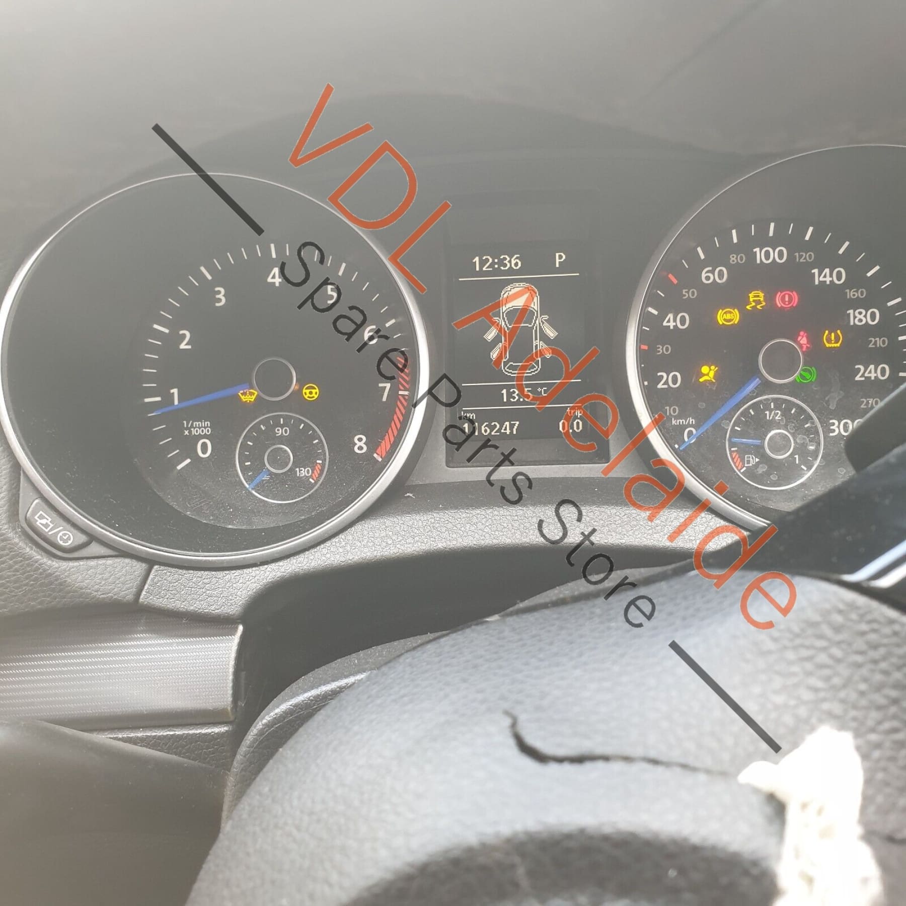 VW Golf R MK6 Multifunction Leather Tiptronic Steering Wheel 5K0419091AS ASZ