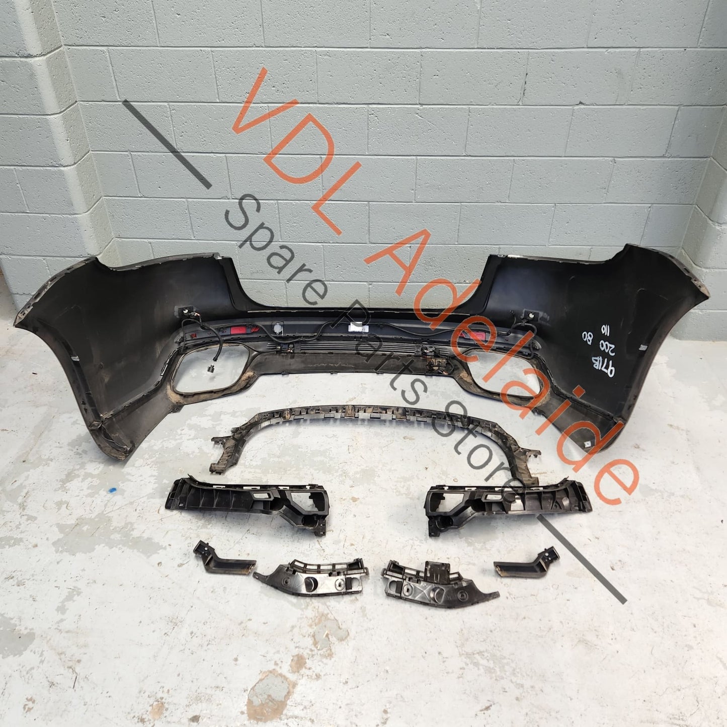 Porsche Panamera 971 2017-2020 Rear Bumper Cover, Diffuser & Mounting Brackets Assembly