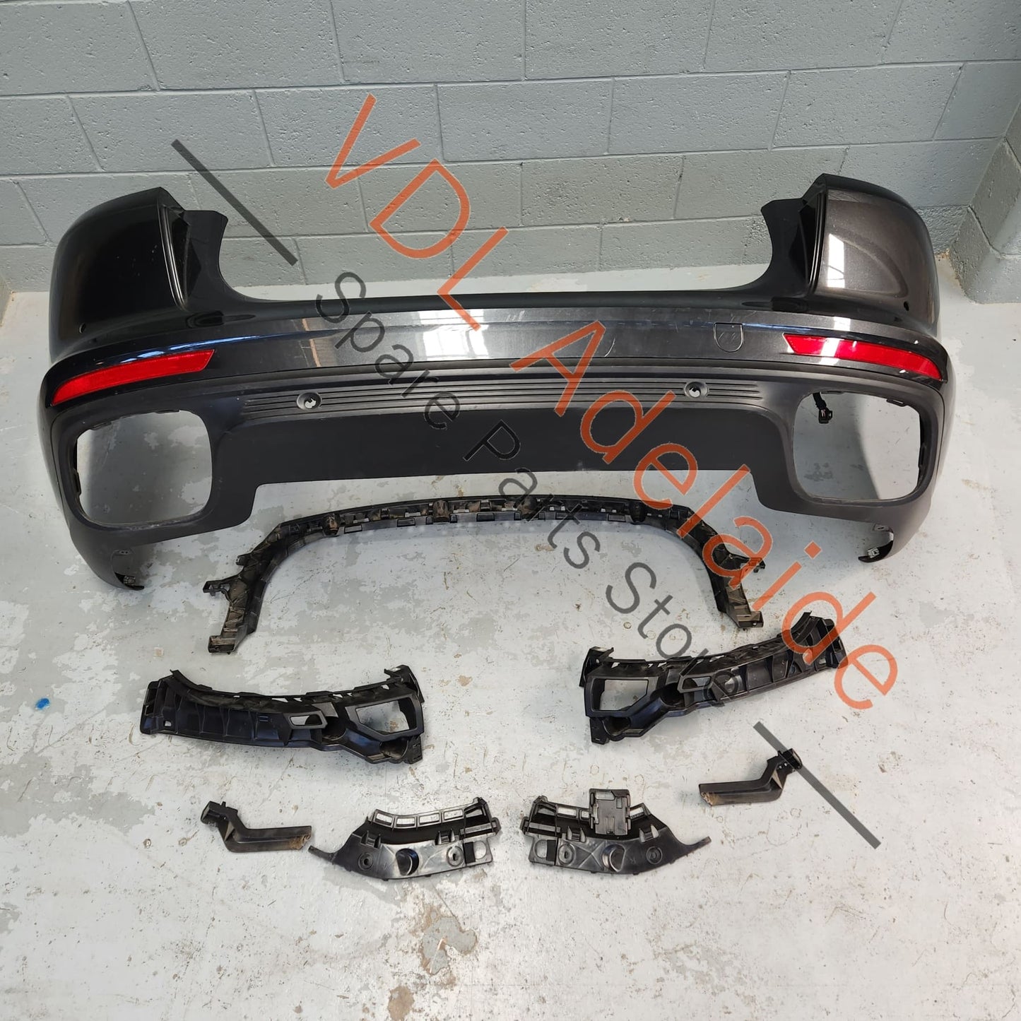 Porsche Panamera 971 2017-2020 Rear Bumper Cover, Diffuser & Mounting Brackets Assembly 974807983Y