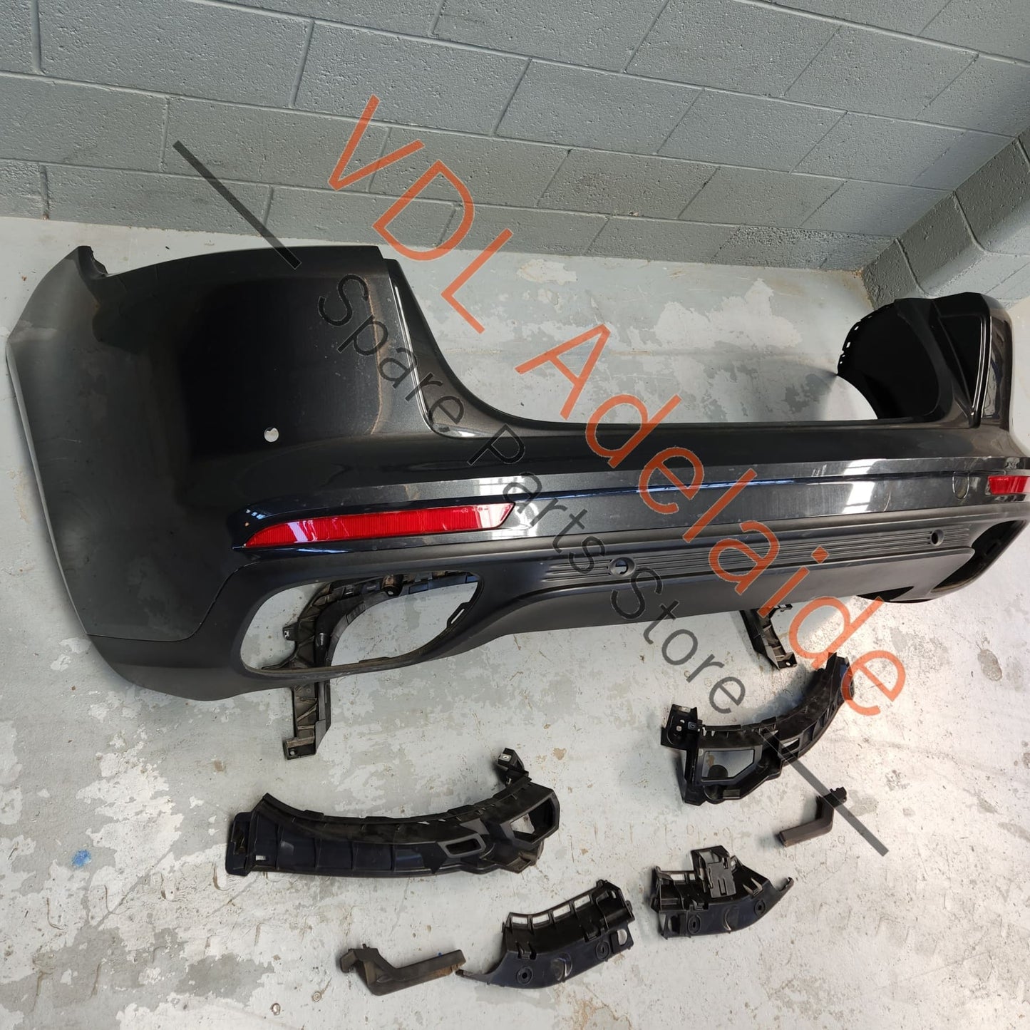 Porsche Panamera 971 2017-2020 Rear Bumper Cover, Diffuser & Mounting Brackets Assembly